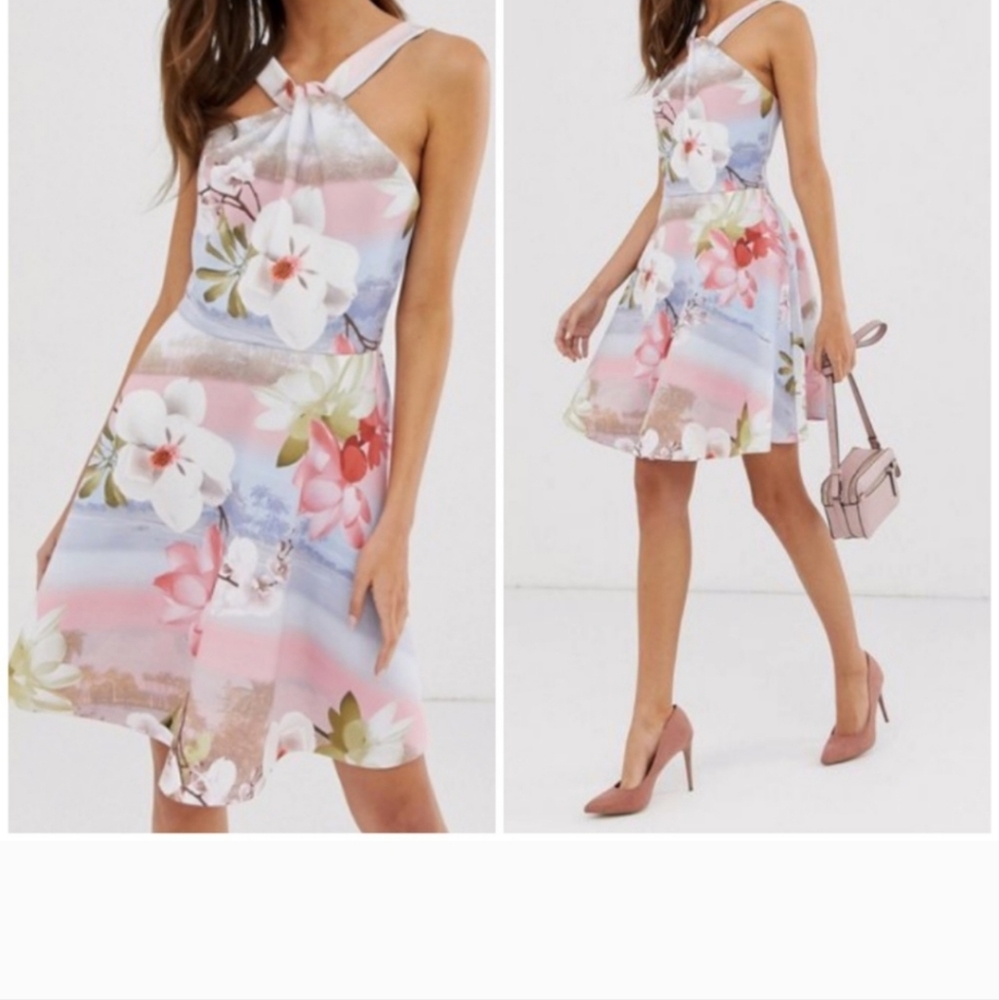 Ted Baker Umerta tropical print skater…